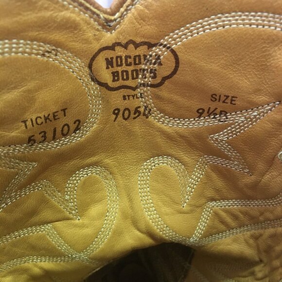 Nocona Vintage Snakeskin Western Cowboy Boots Womens 9.5 B - Picture 3 of 12